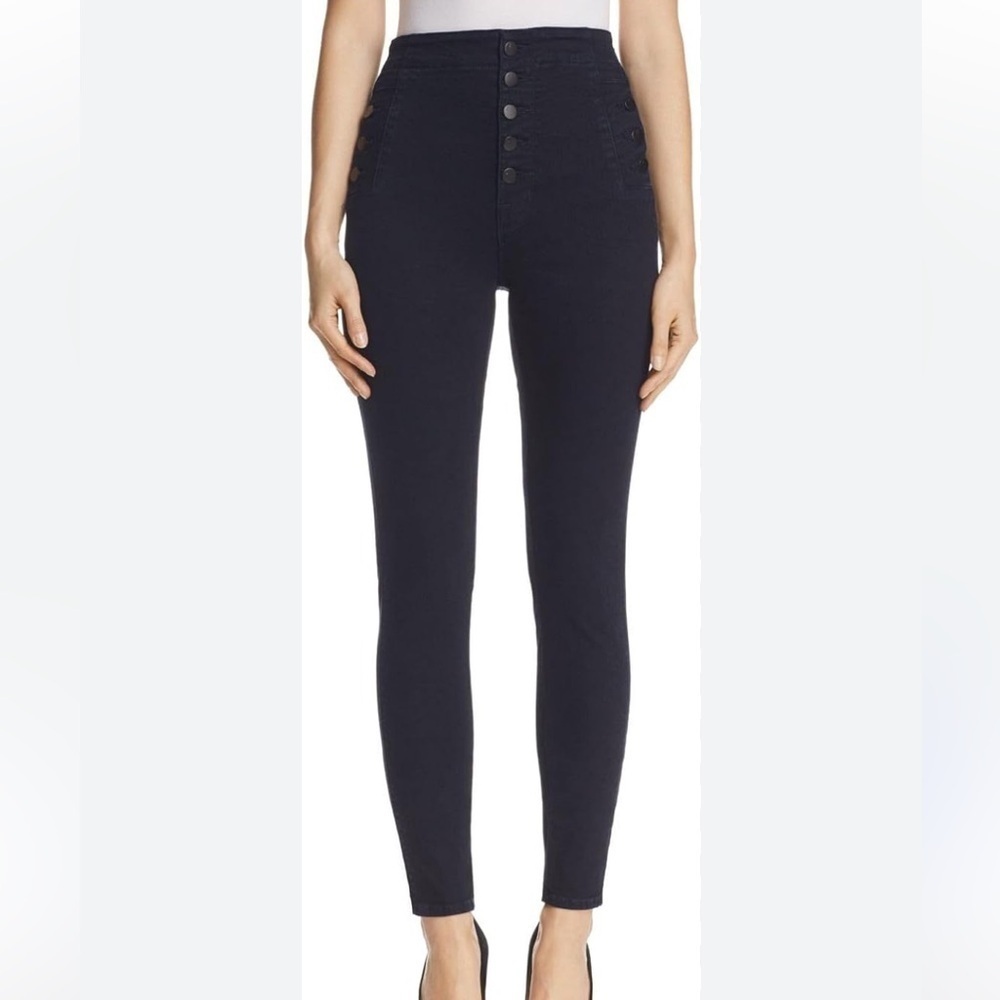 J.Brand Natasha Button Fly Indigo Stretch Skinny Denim Size 36 New with Tags